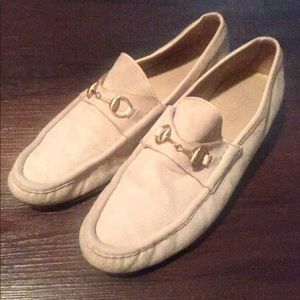Gucci Roos 1953 Suede Horsebit Loafer, Tan Size 10